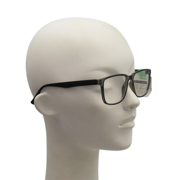 Foster Grant EZ2C2303 Mens Reading Glasses +1.50 Grey Black Frame with Case - Picture 3 of 5